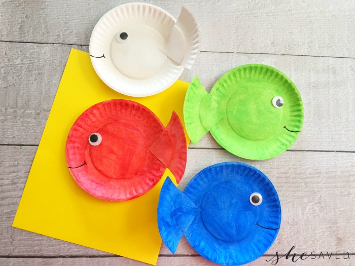 paper plate fish